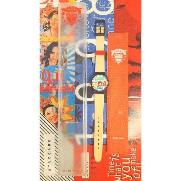 Vintage Coca-Cola Watch 30MM new old stock with the original case & new battery - Picture 3 of 9